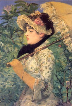  Impressionismus Galerie - Frühling Studie von Jeanne Demarsy Realismus Impressionismus Edouard Manet
